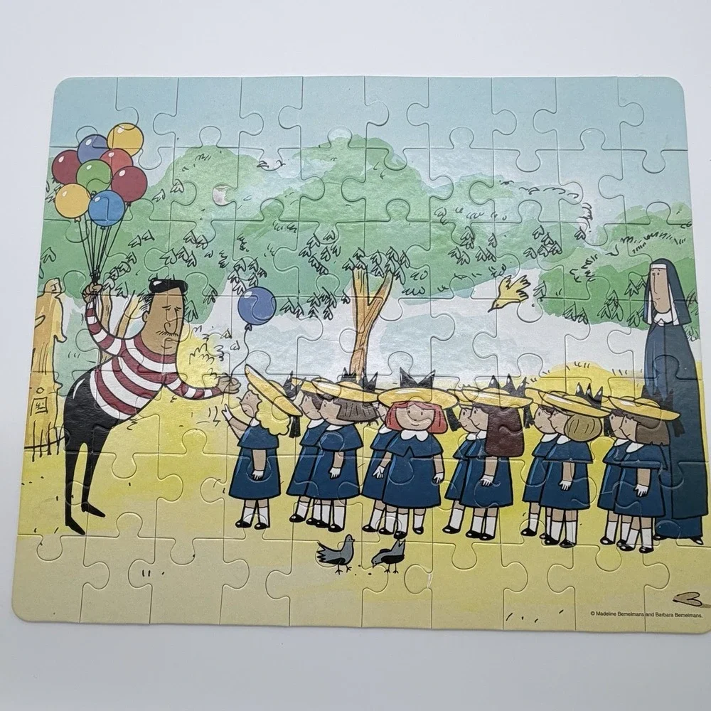 Vintage Complete 1996 Mudpuppy Press‎ Madeline 70 Piece Jigsaw Puzzle Multicolor